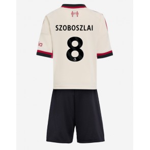 Liverpool Dominik Szoboszlai #8 Udebanetrøje Børn 2025-26 Kortærmet (+ Korte bukser)